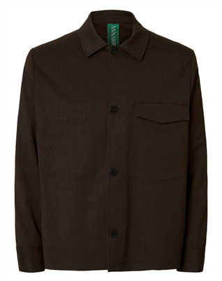 ANRKarl 253 Lano Overshirt - Dark Brown